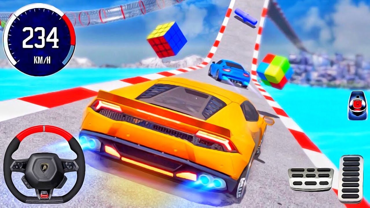 Extreme GT Car Stunt Racing 3D - USA Car Mega Ramp!