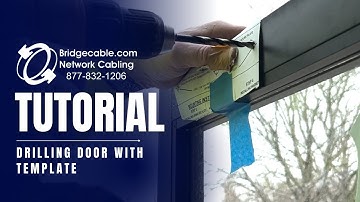 Door Control Access Training and Drilling Door with Template supplied with Mag Lock BridgeCable.com