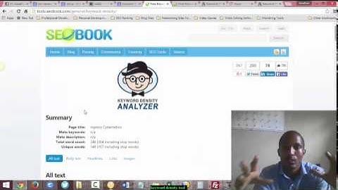 Keyword Density Tool