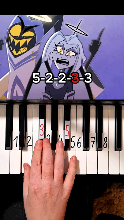 Lute and Adams Part You didn't know Hazbin Hotel Piano Tutorial #shorts