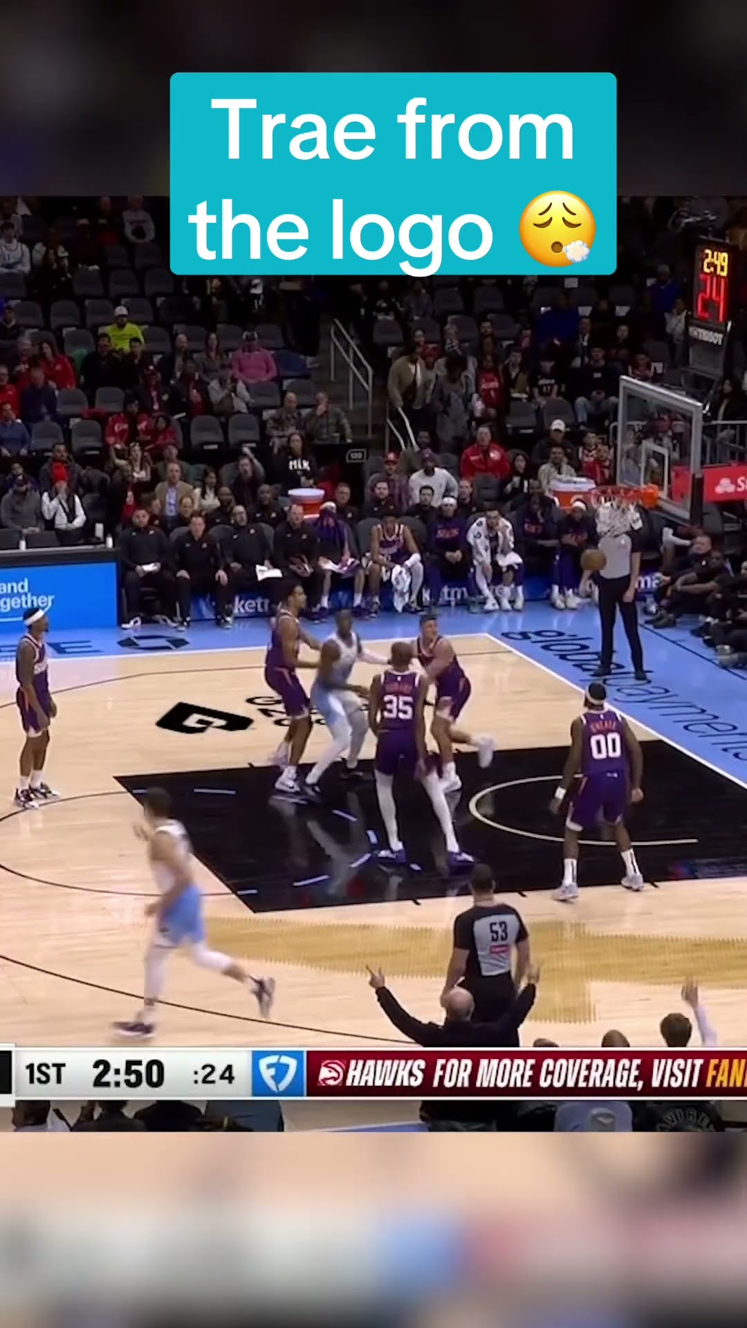 Trae making them pay for leaving him wide open
