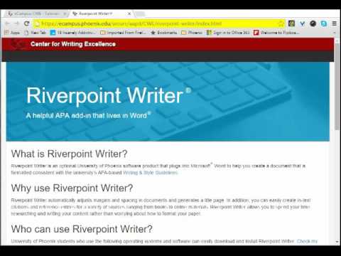 what is riverpoint writer