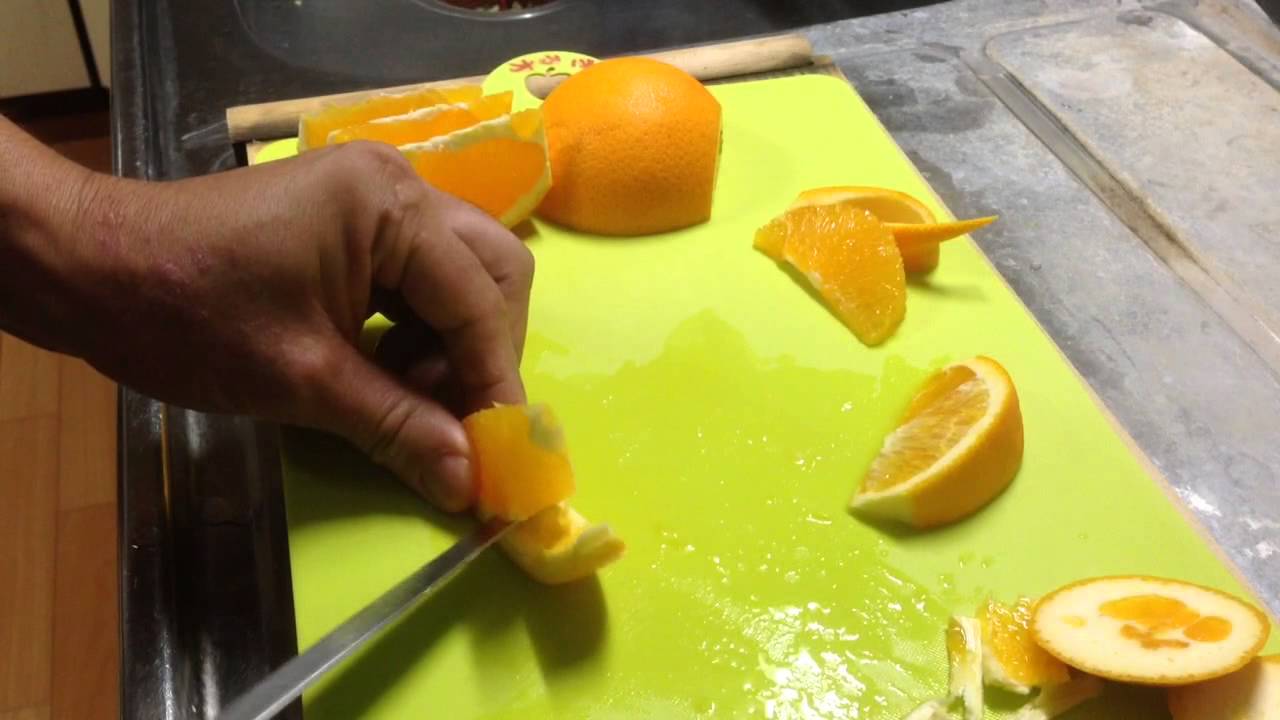 オレンジの飾り切り 便利なフルーツカットシリーズｎｏ 13 Youtube