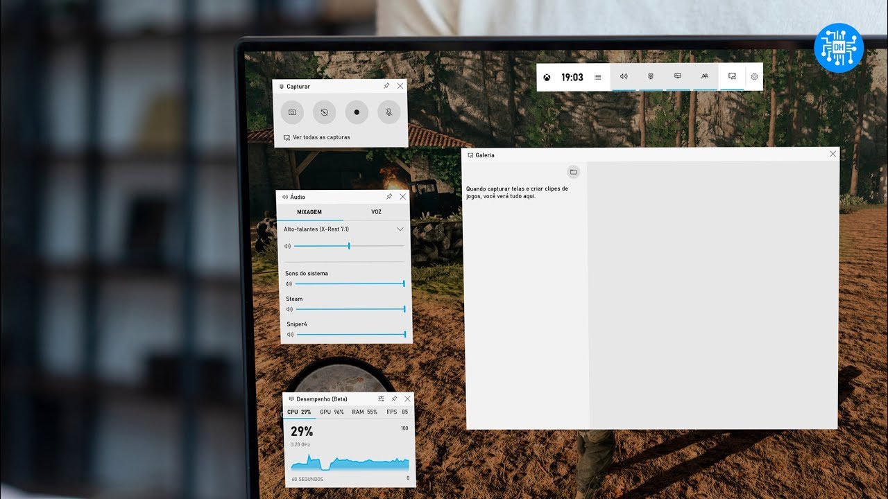 Como usar a barra de jogos do Xbox para gravar a tela no Windows