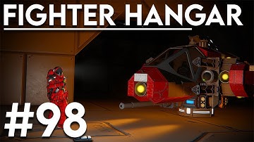 Fighter Hangar - Space Engineers solo survival #98