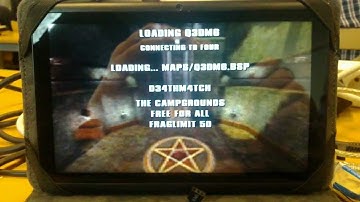 Quake 3 Arena ported to limare, running the timedemo.