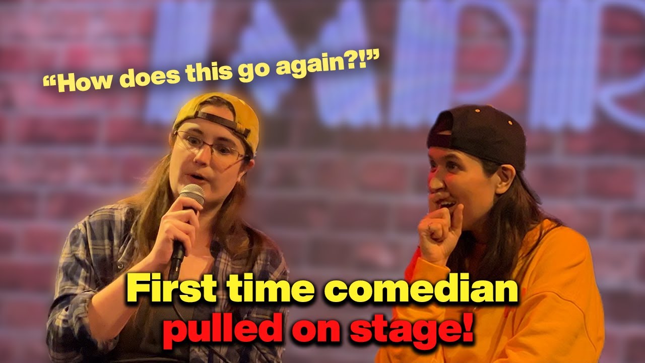 First Time Comedian Pulled On Stage Ashley Gavin Full Clip Youtube 