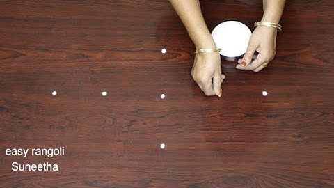 Beautiful Side Borders rangoli designs  Simple Borders rangoli easy Borders muggulu  Daily kolam wit