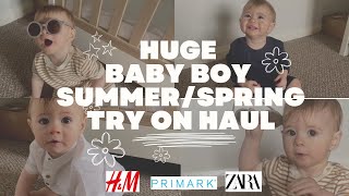 Huge 2023 Baby Boy Spring/Summer try on Haul! H&M, Zara, Primark & More!