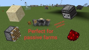 Minecraft Bedrock monostable circuit for passive farms tutorial