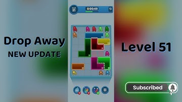 Drop Away Level 51 Walkthrough - NEW UPDATE | Step-by-Step Guide 🧠 | SolutionGuruji