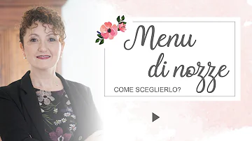 Come presentare il menù in un matrimonio?