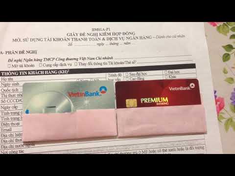 Làm thẻ ATM tại vietinbank