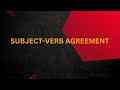 SUBJECT-VERB AGREEMENT GR10 CBSE SAMPLE QNS & ANS PART-3