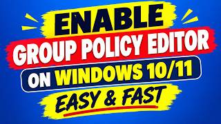 How To Open Local Group Policy on Windows 10/11 Home Edition Fast &Easy
