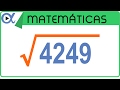 Raíz cuadrada agregando punto decimal ejemplo 2 de 2 | Aritmética - Vitual