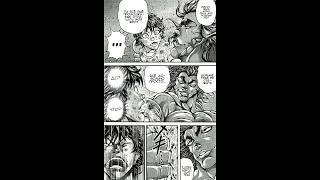 Baki and Yujiro manga fight | sad moment | hugs