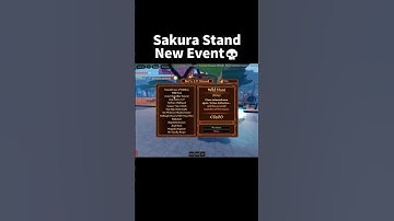 Sakura Stand New Event💀#roblox #halloween  #sakurastand #anime #jjk #update #fyp #tiktok