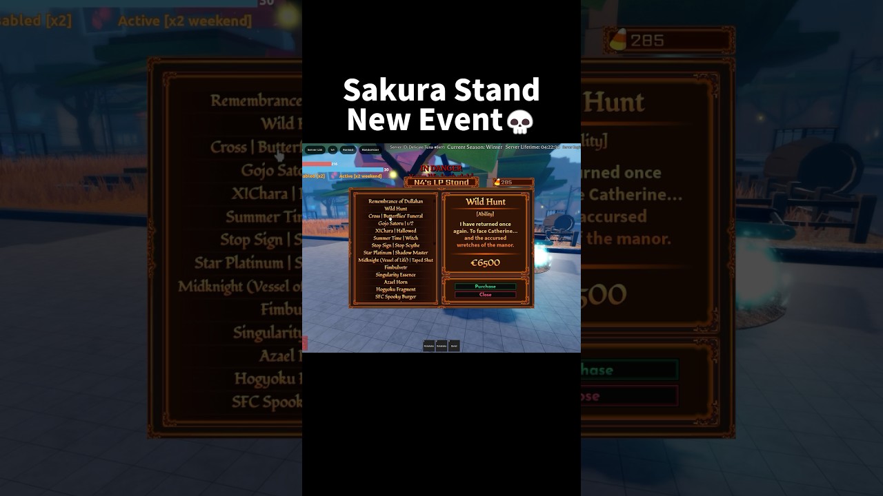 Sakura Stand New Event💀