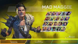 Mad Maggie Select Screen Apex Legends