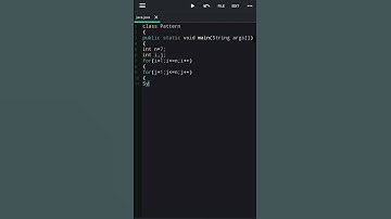 Pattern Programs In java. #java #pattern_program #shorts 🔥