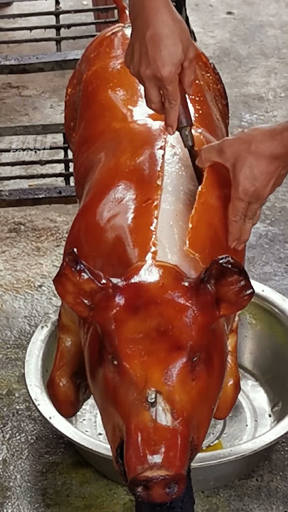 Crispy Test, a legendary suckling pig in Bali, Indonesia
