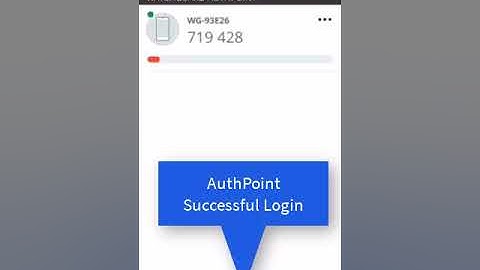 WatchGuard AuthPoint iPhone Login Demo