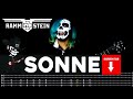Rammstein sonne  cover by masuka  lesson  guitar tab