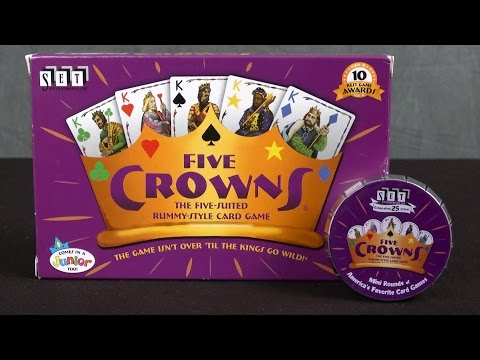 Five Crowns Card Game, Rummy Style, Kids Game, Family Game, Fun Game