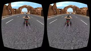 VR Highway Racing Stunt Rider -VR Bike Attack Race | Android Cardboard 360 screenshot 1