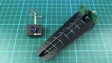 Eachine MC01 test with helical receiver antenna