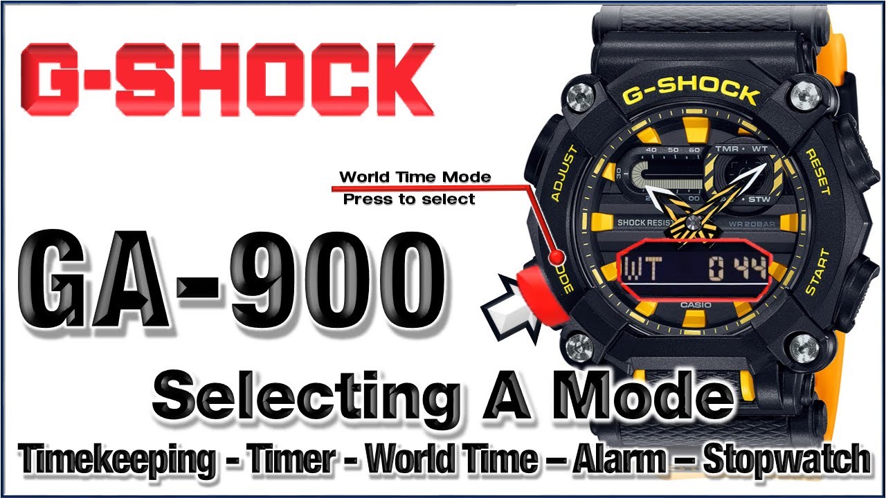 📣 GA-900 G-Shock Module 5637 Selecting a Mode - Easy Tutorial ✌