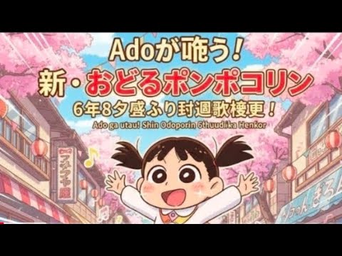 Ado Is In Charge The Classic Odoru Pompokorin The New Opening Theme Song For Chibi Maruko Ch 