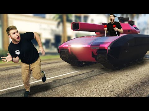 Runner Vs. Tank Challenge! | GTA5