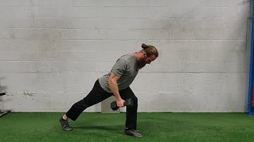 Split Stance Single Arm DB Bent Over Row