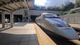 KTX 001호기 용산행 #416 광명역 진입