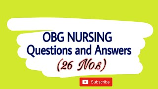 OBG|| Maternal and Child Health Nursing Questions and Answers || 26 No.s|| #obg screenshot 5