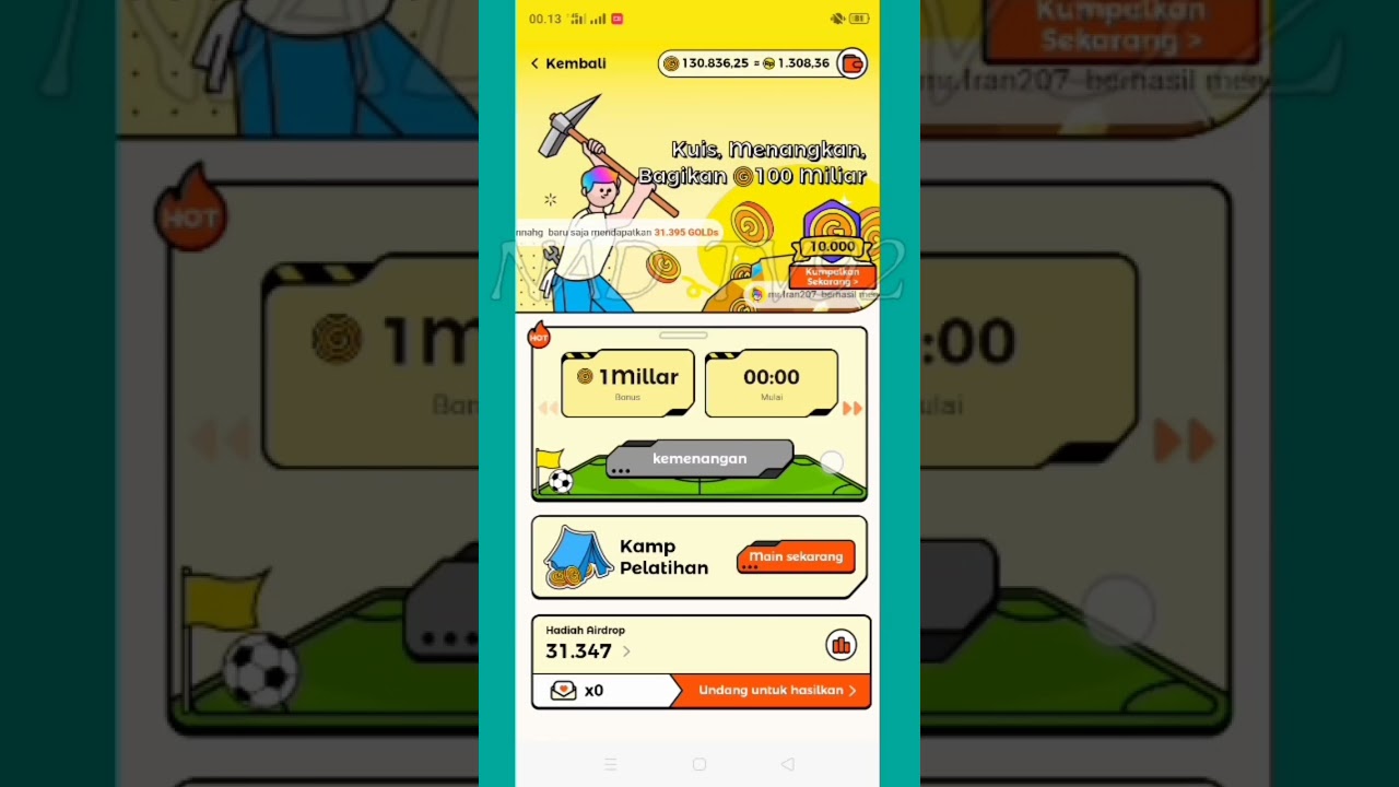 DAPAT 1 MILIAR GOLD APLIKASI WILD CASH 