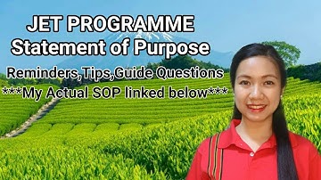 STATEMENT OF PURPOSE JET PROGRAMME PHILIPPINES ( MY ACTUAL SOP LINKED BELOW)