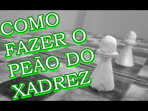 Como fazer a peça Cavalo do xadrez - jogo ecológico - peça de papel 