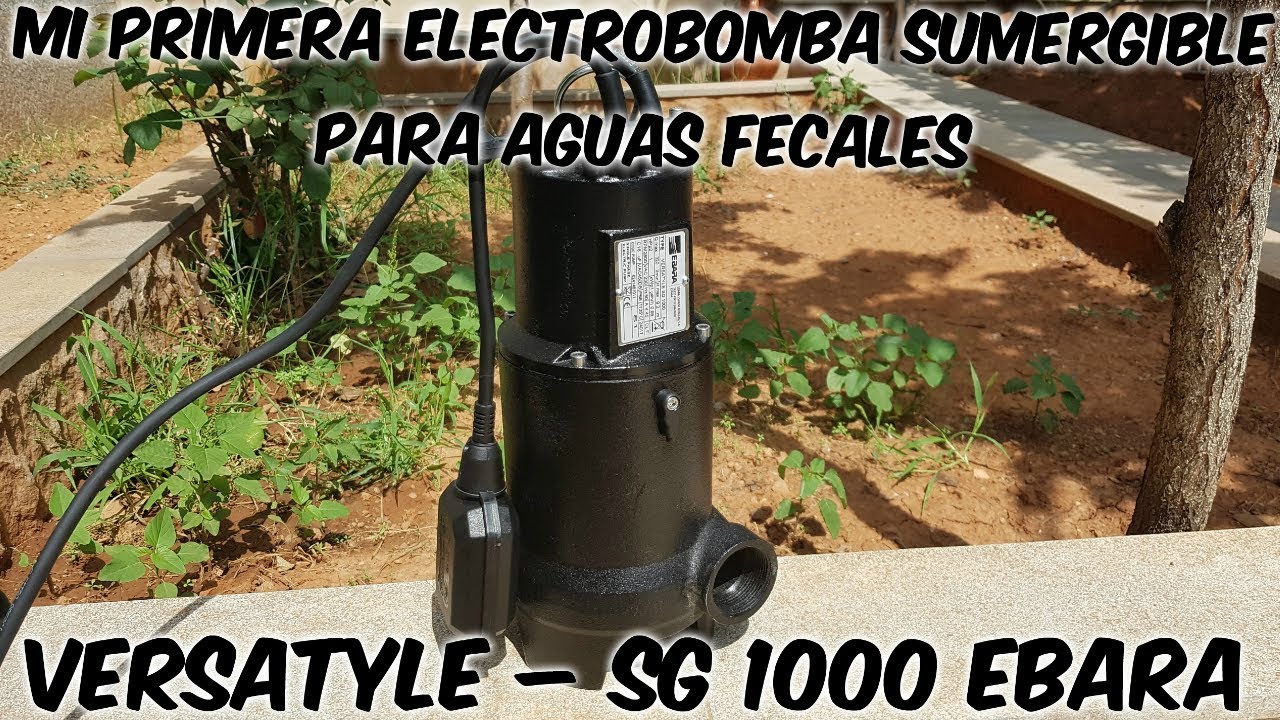 Electrobomba sumergible para aguas fecales Versatyle – sg 1000 