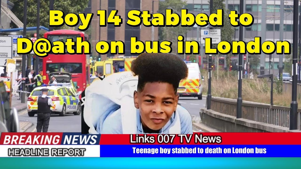 Boy, 14, stabbed to death on bus in Woolwich, southeast London - YouTube