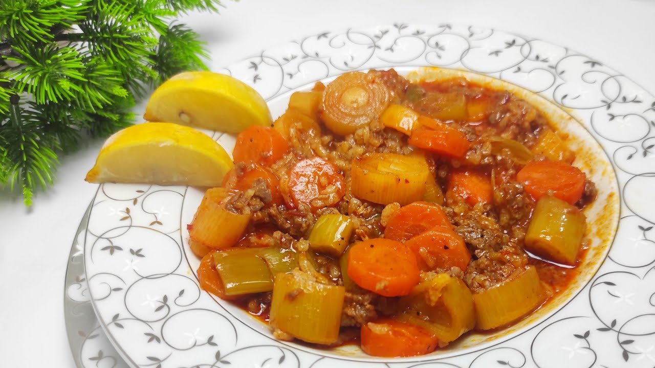 Kıymalı Pırasa Yemeği ????Annemin Tam Ölçülü Pırasa Yemeği Tarifi- Yemek Tarifleri