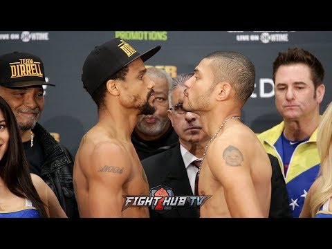 ANDRE DIRRELL VS JOSE UZCATEGUI 2 - FULL WEIGH IN AND FACE OFF VIDEO