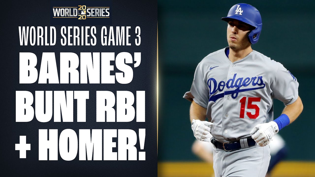 Bunt RBI & home run! Austin Barnes has unique performance in World Series  Game 3! 