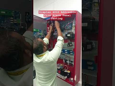 🚨 Simplex 4010 Addresble Fire Alarm Panel Testing 🚨 #shortsvideo