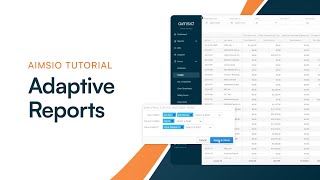 Adaptive Reports: Take Control of Your Grid