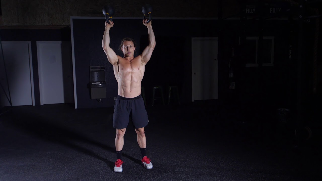 Dual Bottoms Up Kettlebell Press