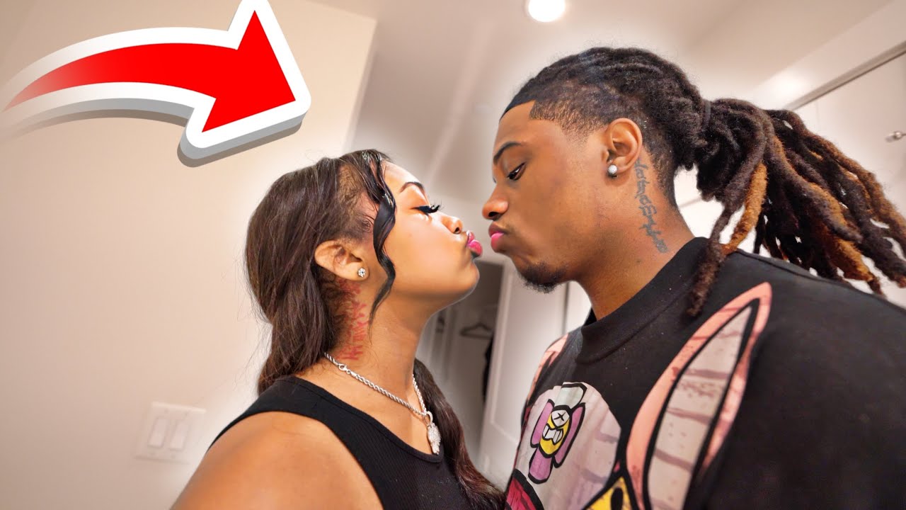 SHE SNUCK IN A KISS ON ME..