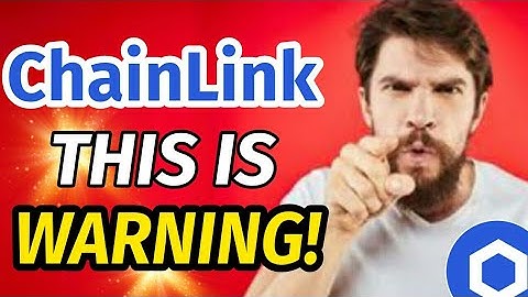 This is WARNING! Chainlink Holders || Chainlink today news & price prediction